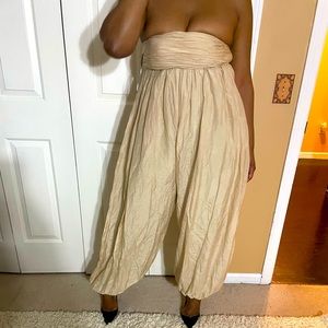 Tan jumpsuit